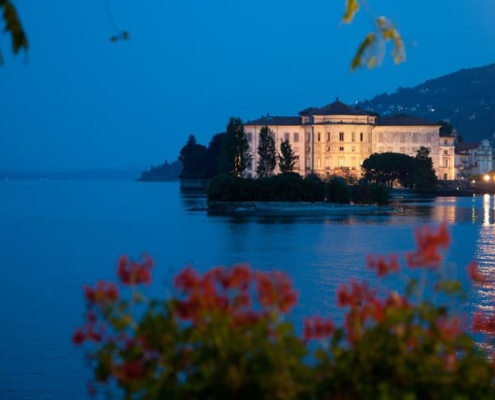 Isola bella at sunset